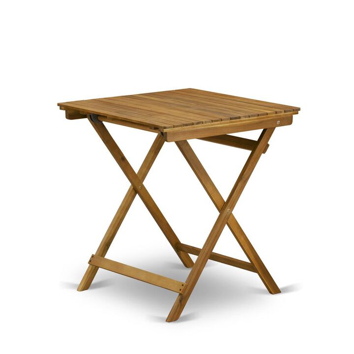 Selma Square Wooden Outdoor Table Made of Acacia Wood in Natural Oil finish