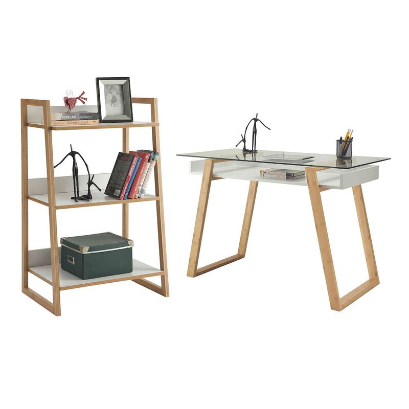 Convenience Concepts Oslo Sundance Desk and Bookcase Office Set