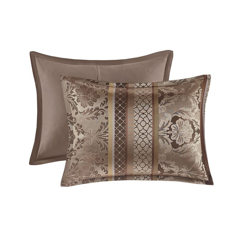 Gracie Mills Bruce 7-Piece Jacquard Comforter Set