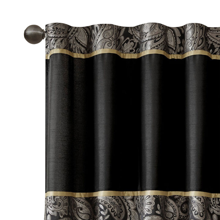 Gracie Mills Thornton Jacquard Curtain Panel Pair - 50x84"