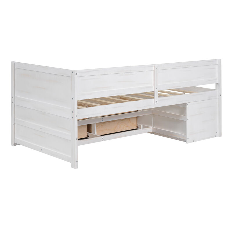 Merax Daybed with Drawers and Shelves
