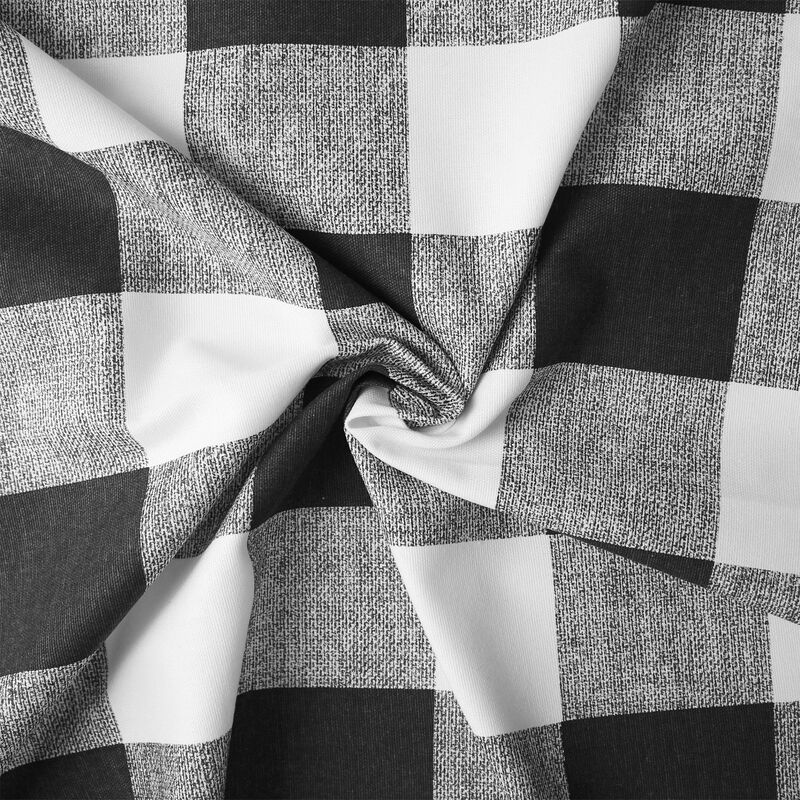 6ix Tailors Fine Linens Lumberjack Check White/Black Decorative Throw Pillows