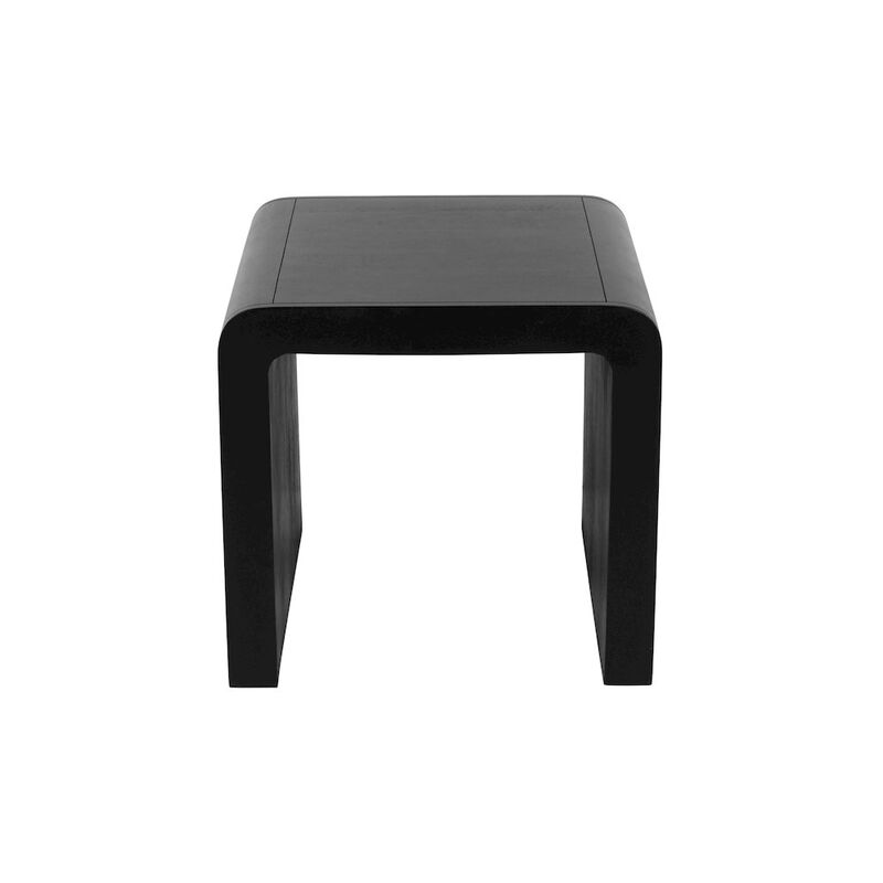 Jofran Brooklyn Mid-Century Modern Solid Wood Square Waterfall Curved End Table