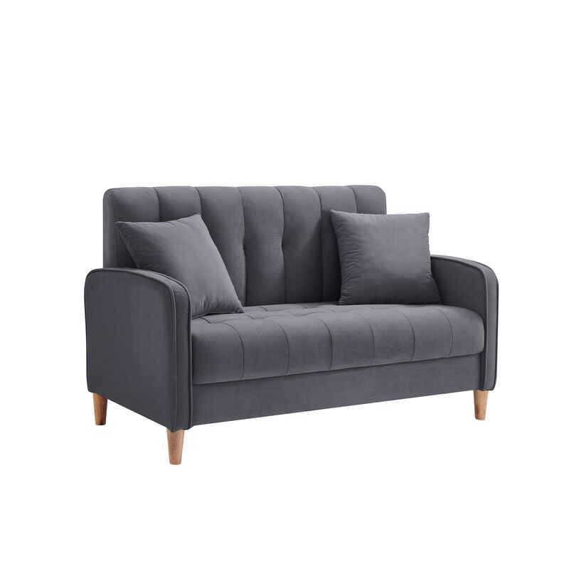 Merax Modern Velvet Loveseat Sofa Couch for Living Room