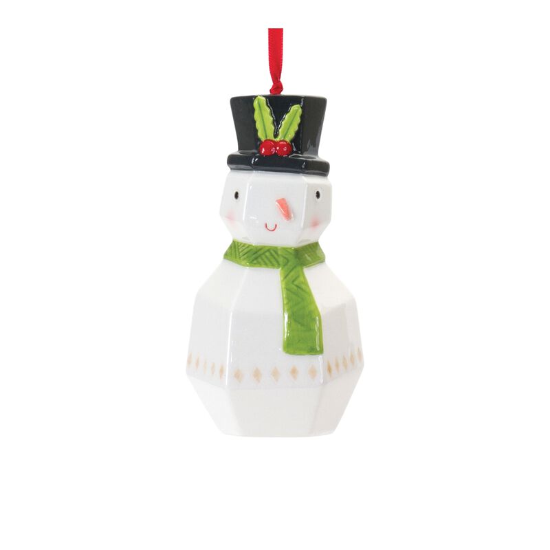 Whimsical Santa And Snowman Ornament (Set of 6)