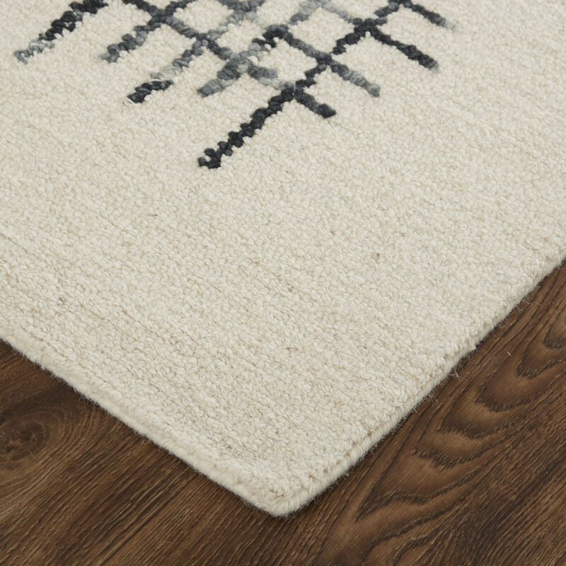 Maddox 8630F Ivory/Gray/Black 8' x 10' Rug