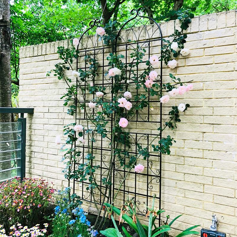 Sturdy Metal Garden Trellis, 4-Pack Rustproof Plant Support for Vines & Flowers