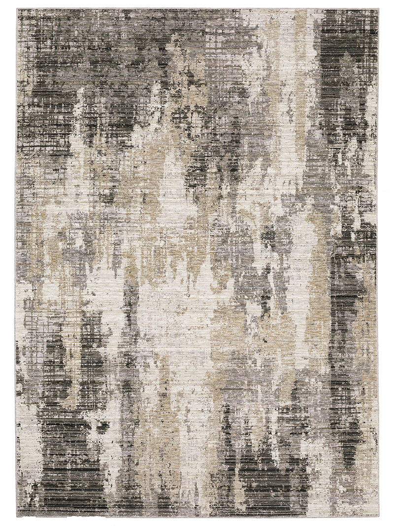 Nebulous 3'3" x 5' Grey/Beige Rug