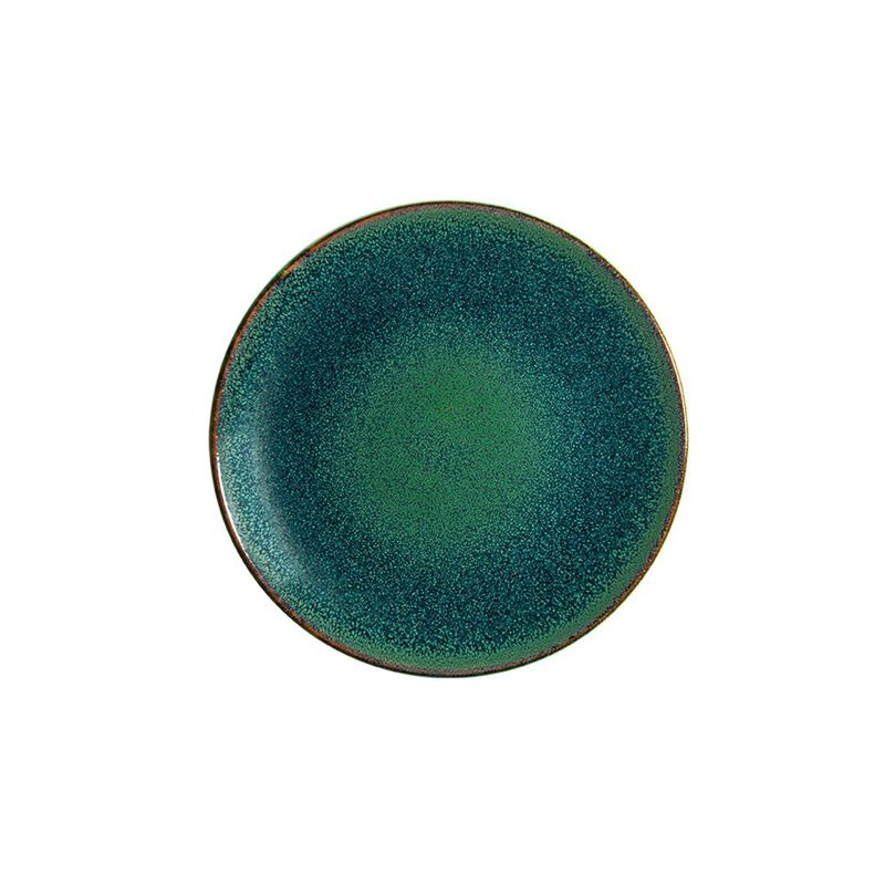 Mar dia.11" h:2.5" 57 oz. Round Blue Porcelain Bowl (Set of 2)
