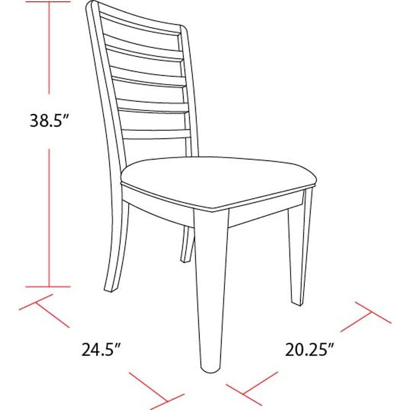 Parker House Furniture Parker House Escape - Dining Ladder Back Dining Chair (2/CTN Sold in pairs)