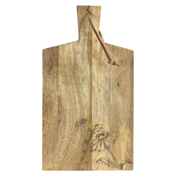 Mango Wood Cutting Boards (Set of 2) - 10" x 18"H for Cooking and Serving