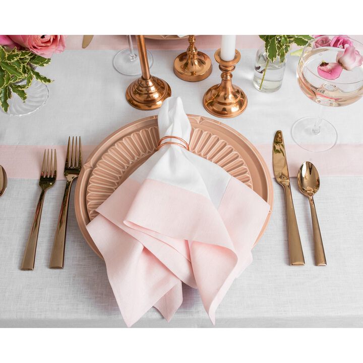 Solino Home 100% Pure Linen Dinner Napkins 20 x 20 Inch Set of 4 | Contempo for Thanksgiving, Christmas