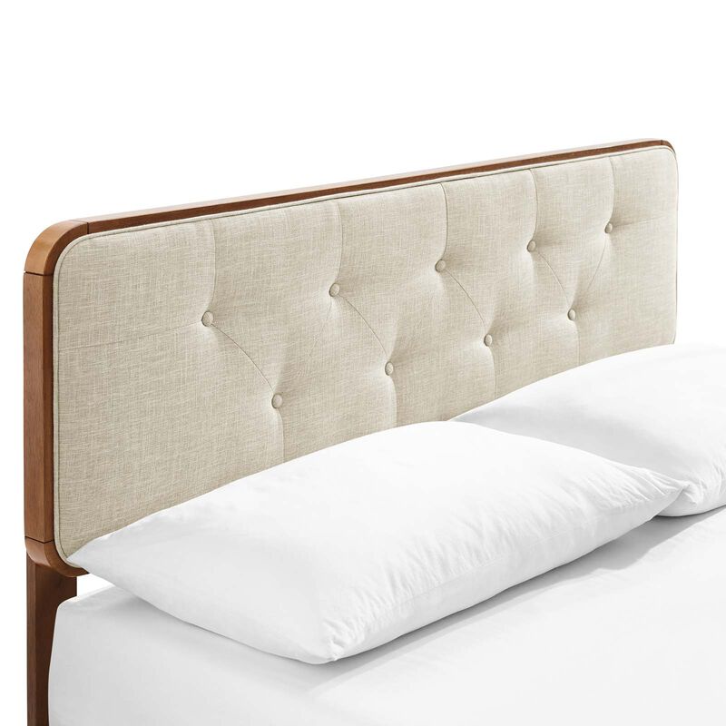 Modway - Bridgette Queen Wood Platform Bed with Angular Frame