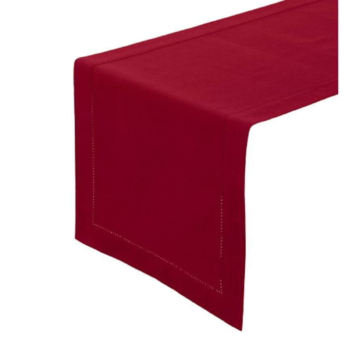 Solino Home Cotton Linen Hemstitch Table Runner
