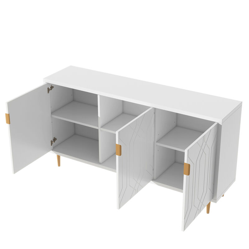 Adjustable Shelves TV Stand for 70" TV