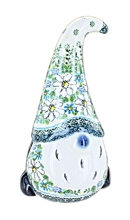 Blue Rose Polish Pottery Cherished Blooms Medium Gnome