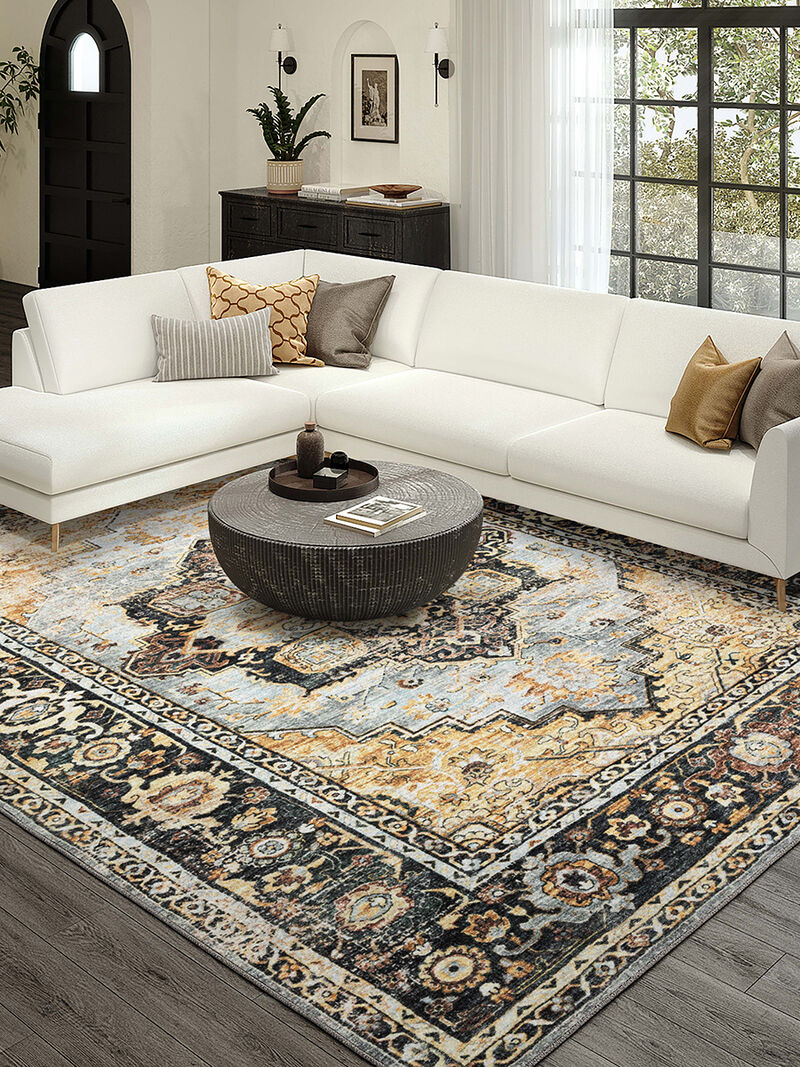 Jericho JC2 Pewter 10' x 14' Rug