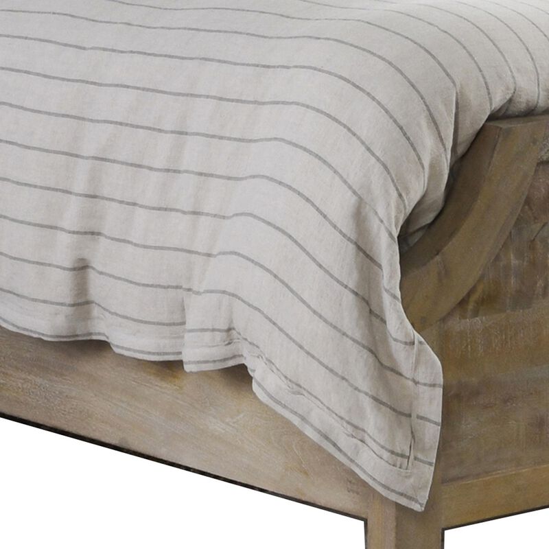 Ellis King Size Quilt with Silvadur Tech, Double Square Quilting, White-Benzara
