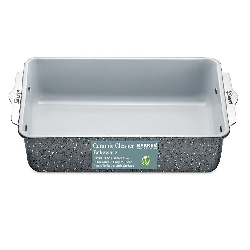 Enhance Your Cooking Experience with our Blue Roaster Pan - Aluminized Steel with Ceramic Non-Stick Coating, PFOA & PFAS Free. Non-Toxic, Heavy-Duty, Perfect Size for Various Bakings