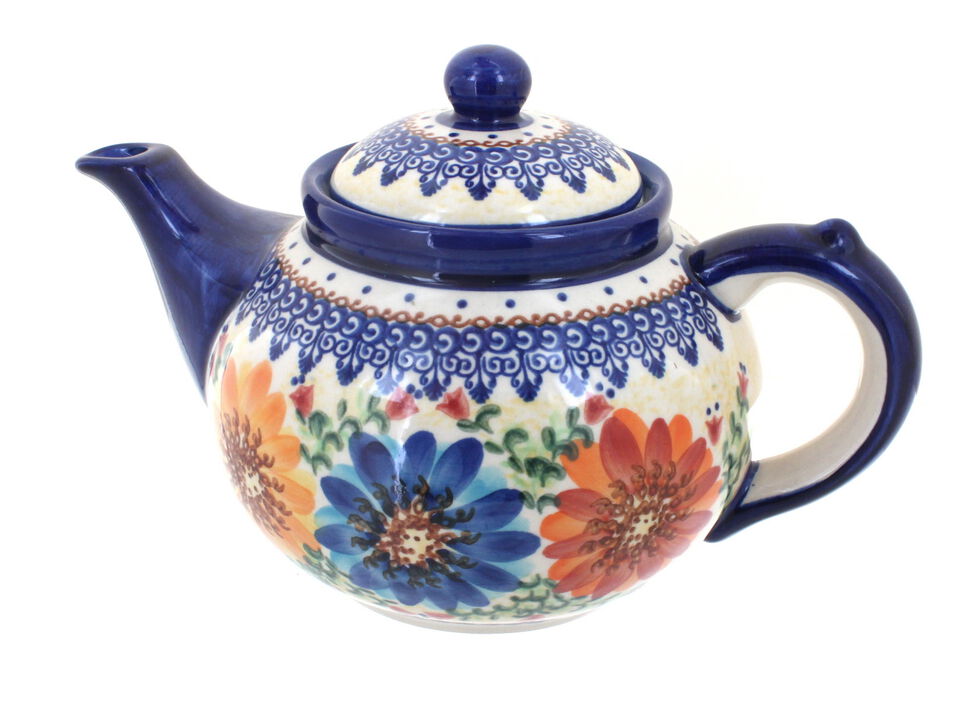 Blue Rose Polish Pottery Tara Teapot