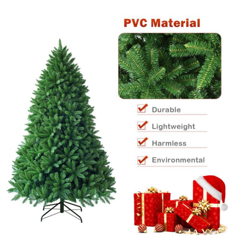 Hivvago 5 Feet Artificial Fir Christmas Tree with 600 Branch Tips