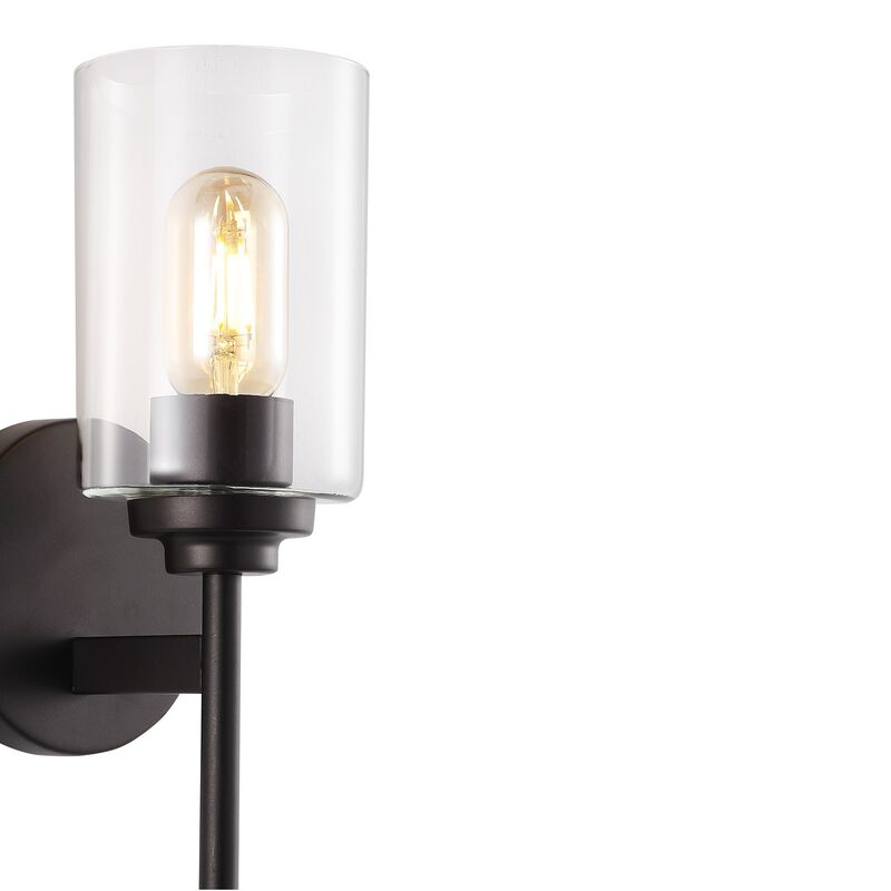 Juno Farmhouse Industrial Iron Cylinder LED Sconce