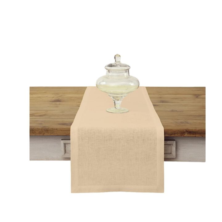 Solino Home 100% Pure Linen Table Runner | Fete for Valentine;s
