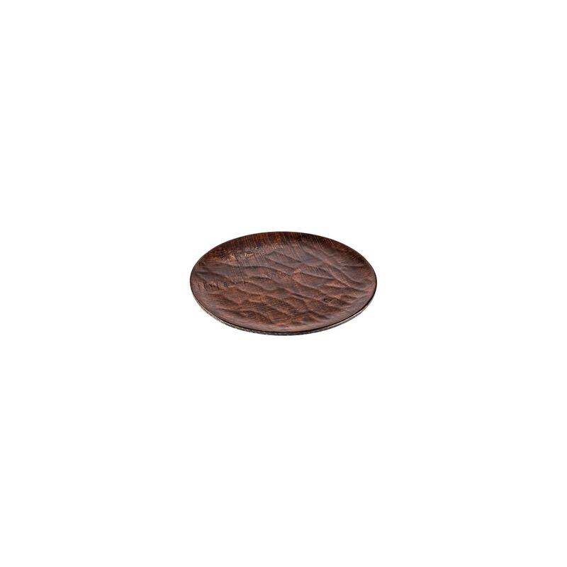 Turgla Composite dia.8.25" Round Brown Composite Plate (Set of 4)