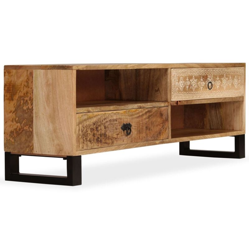 vidaXL TV Cabinet Solid Mango Wood 47.2"x11.8"x15.7"