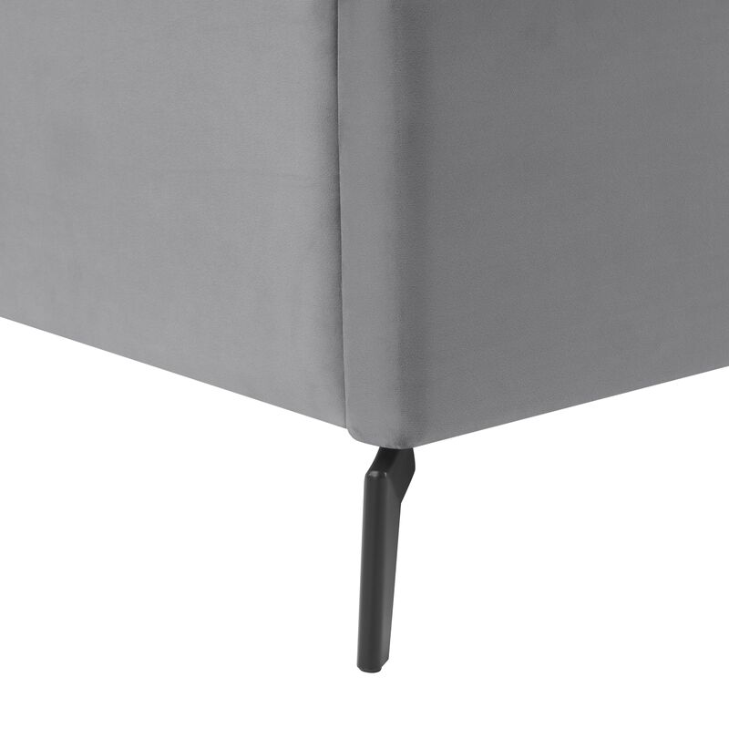 Inspired Home Ames Velvet Platform Bed