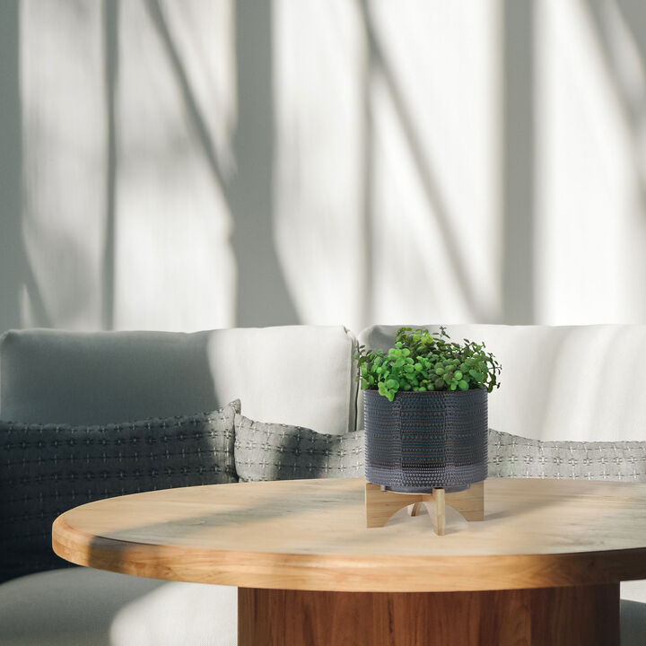 8" Dotted Planter W/ Stand