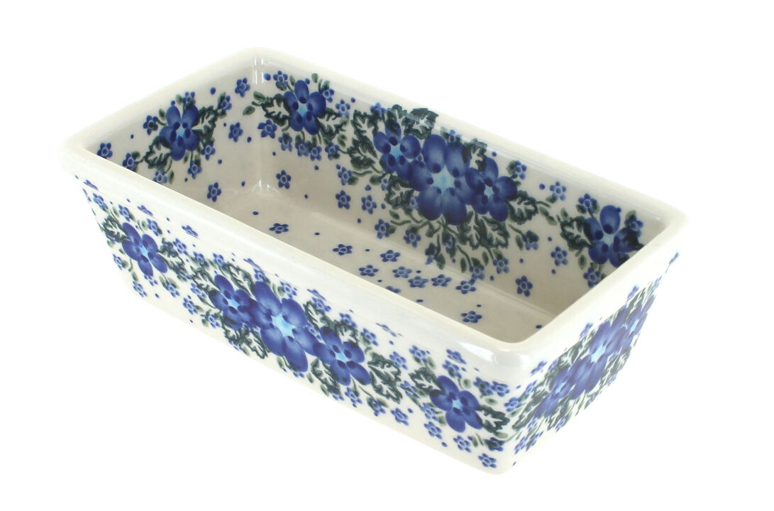 Blue Rose Polish Pottery Sierra Small Loaf Baker