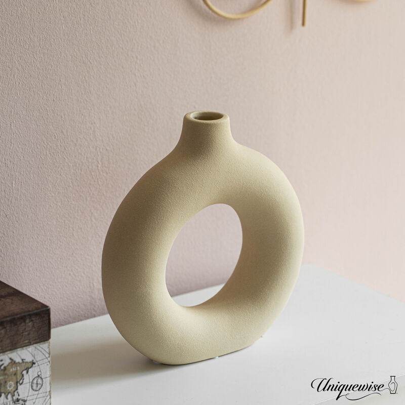 9-Inch Decorative Ceramic Table Vase