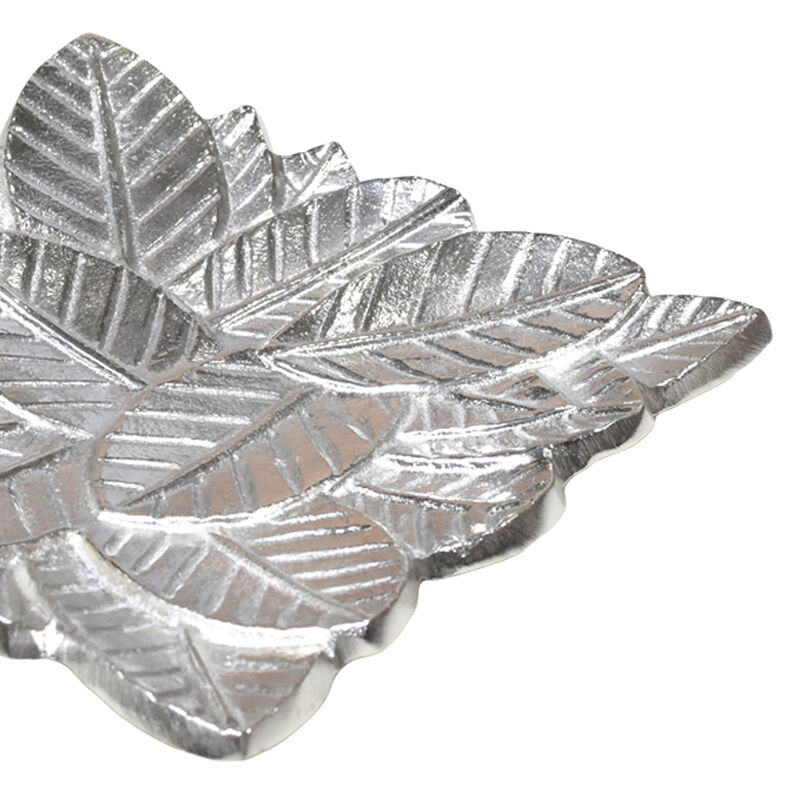 Handmade Decorative Bronze Color Coated 6.88 x 6.88 x 0.78 Inches Aluminium Tray 043AB BBH Home's