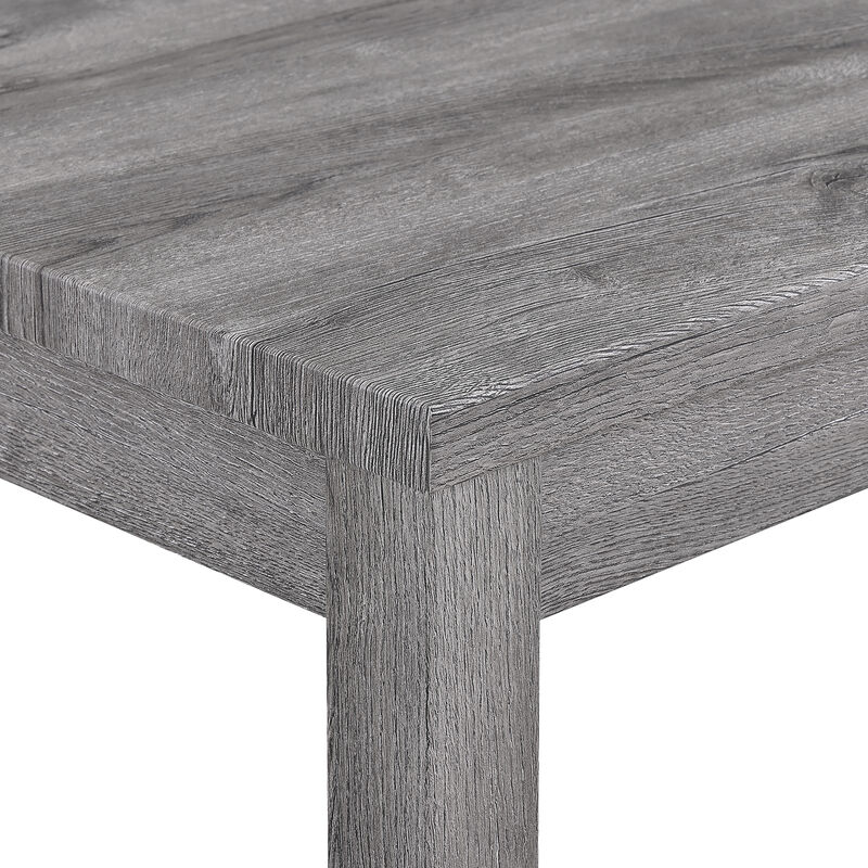 59 in. W Four Leg Wood Dining Table Seats 3