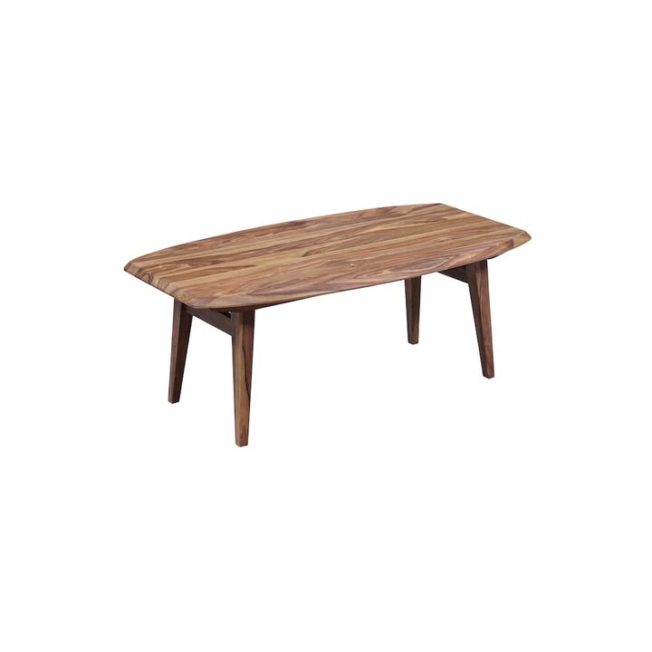 Porter Designs Fusion Solid Sheesham Wood Coffee Table, Natural