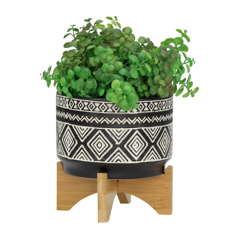 7" Diamond Planter On Stand