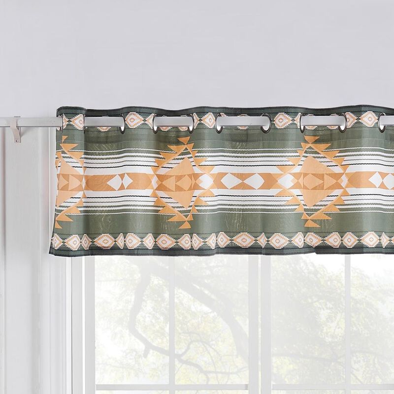 Greenland Home Fashions Zuma Window Valance - 84x16", Cactus