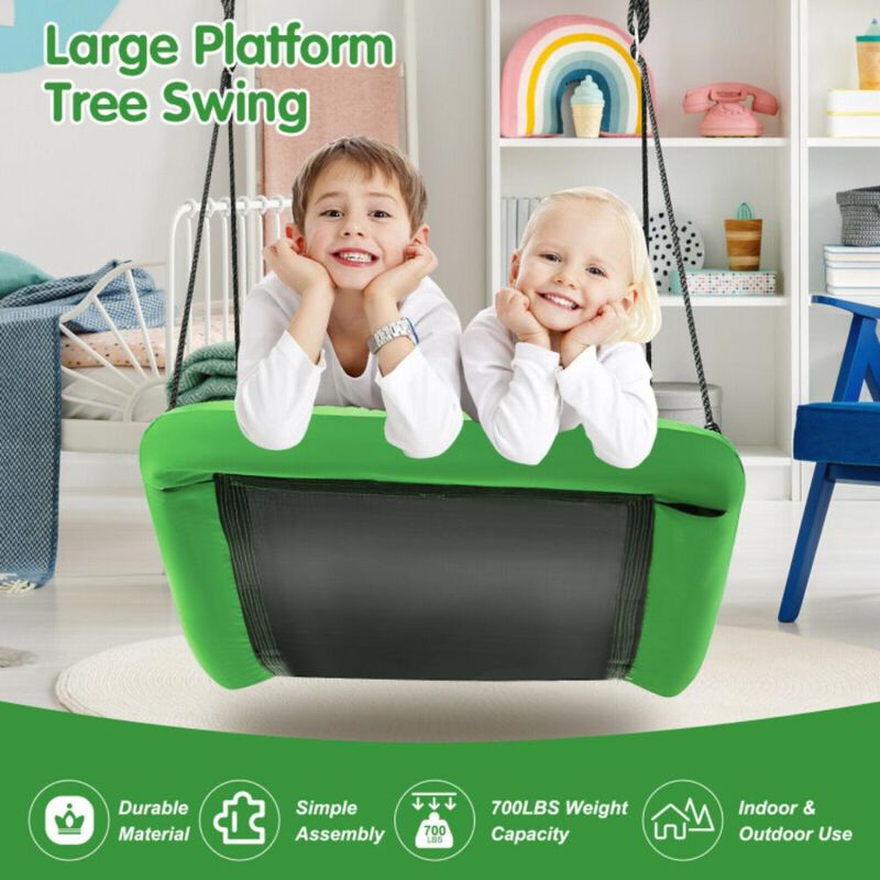 Hivvago 60 Inch Platform Tree Swing 700 lbs for Kids and Adults