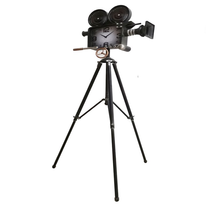 Vintage Movie Camera Miniature Ornamental Novelty Collectors Clock