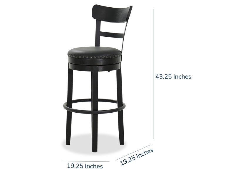 Valebeck Upholstered Swivel Stool