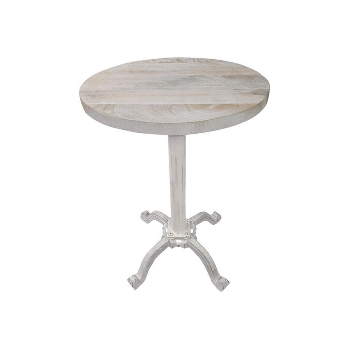 Carolina Living Colton Adjustable Vintage Table - Whitewash
