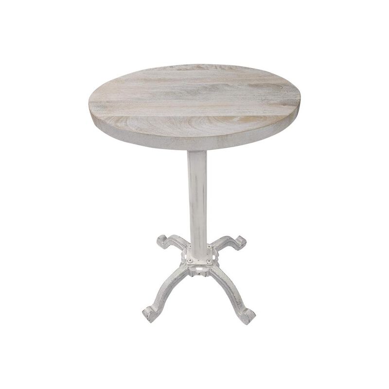 Carolina Living Colton Adjustable Vintage Table - Whitewash