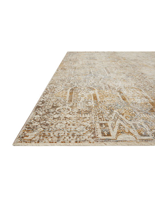 Lourdes LOU05 Ivory/Orange 7'10" x 10' Rug