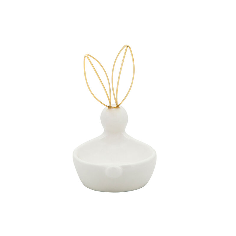 Ceramic 5" Bunny Trinket Tray
