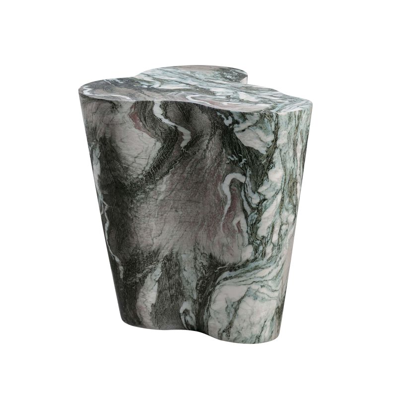 Slab Marble Tall Side Table