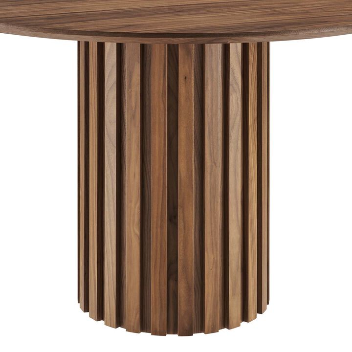Modway - Senja 47" Round Dining Table Walnut