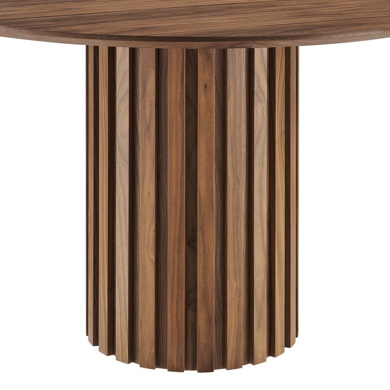 Modway - Senja 47" Round Dining Table Walnut