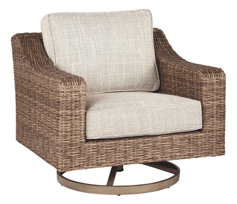 Beachcroft Outdoor Swivel Lounge with Cushion