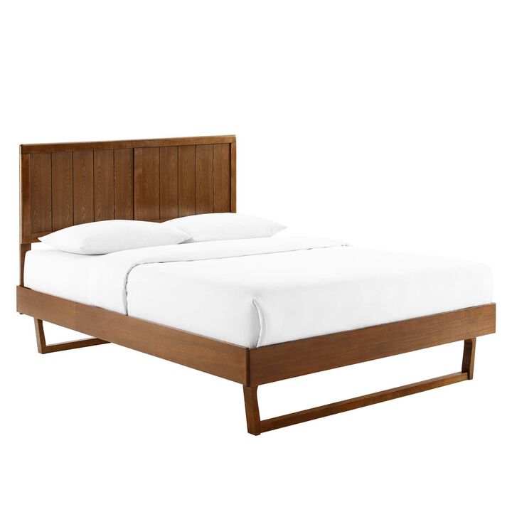 Modway - Alana Full Wood Platform Bed with Angular Frame